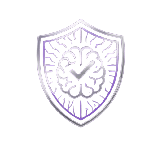 Escudo de garantia com cérebro